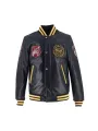 Collegian Lederjacke Rag - Helstons x Von Dutch