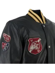 Blouson Collegian Cuir Rag - Helstons x Von Dutch