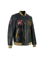 Blouson Collegian Cuir Rag - Helstons x Von Dutch