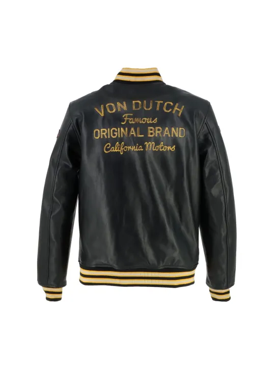 Giacca Collegian Cuir Rag - Helstons x Von Dutch