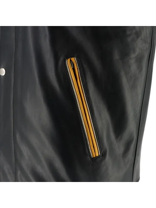 Chaqueta Collegian Cuir Rag - Helstons x Von Dutch