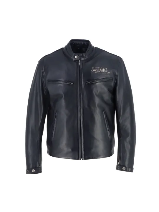 Blouson Basic Cuir Rag - Helstons x Von Dutch