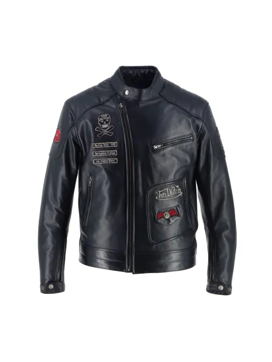 Jacket Coliseum Cuir Rag - Helstons x Von Dutch