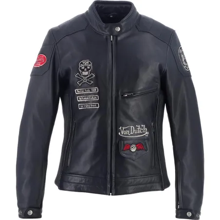 Blouson Femme Pretty Cuir Soft - Helstons x Von Dutch