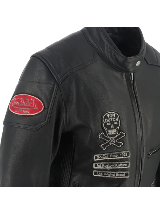 Jacket Lady Pretty Leather Soft - Helstons x Von Dutch