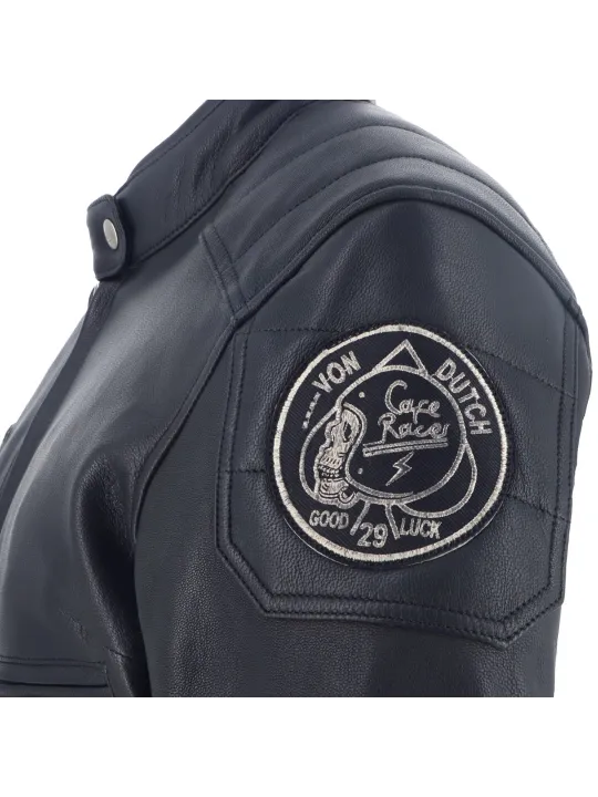 Blouson Femme Pretty Cuir Soft - Helstons x Von Dutch