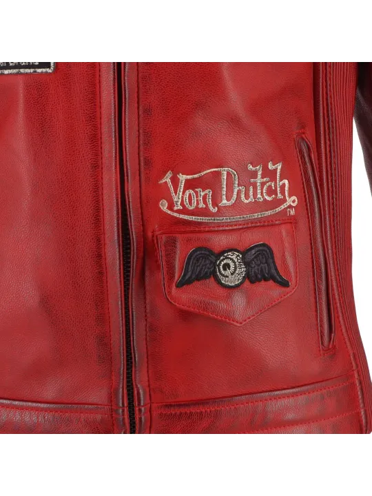 Giacca Femme Pretty Cuir Soft - Helstons x Von Dutch