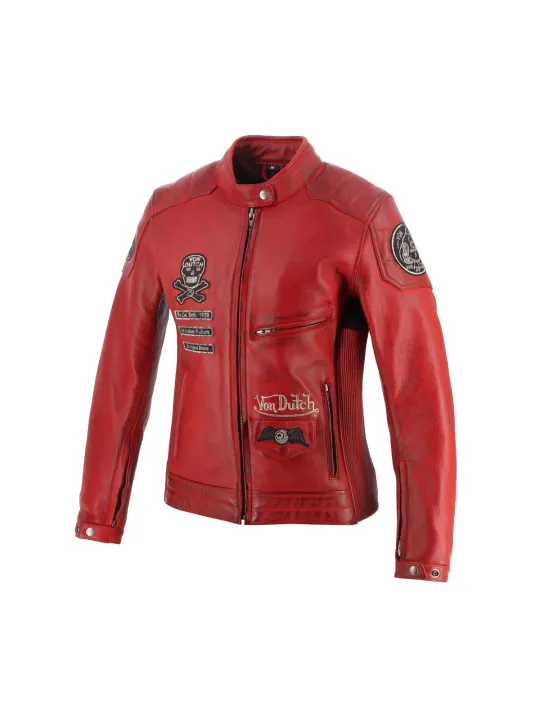 Pretty Soft Lederjacke für Frauen - Helstons x Von Dutch
