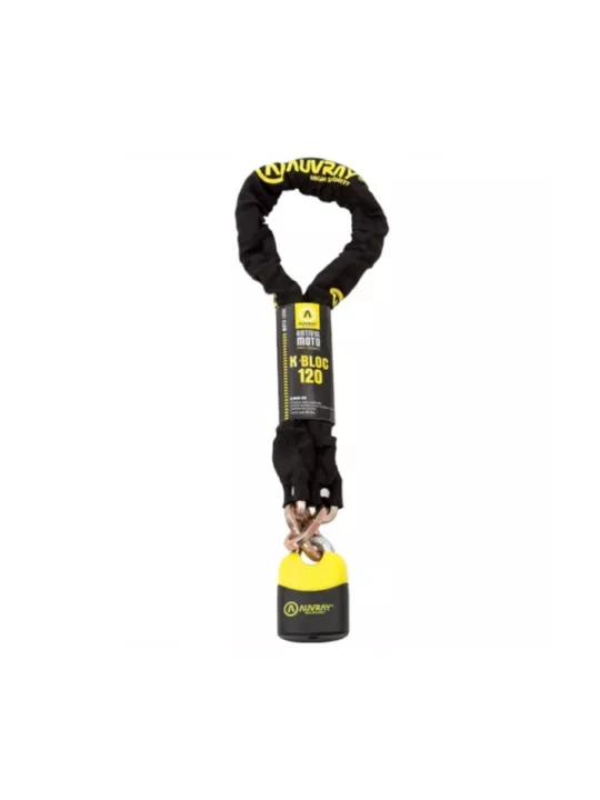 Anti-Roubo Cadeia K Block120 D. 10 + Cadeado - Auvray
