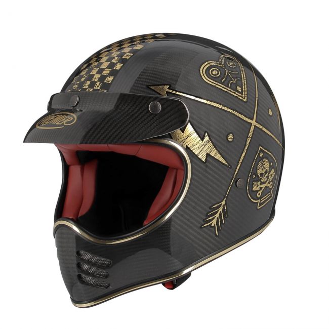 CASCO PRIMO ORO CROMATO NX MX Carbon Black / Chrome o L