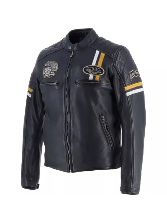 Blouson Vd - Race Now Cuir Wash - Helstons