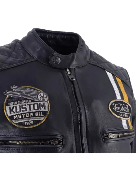 Vd - Race Now Leather Wash Jacket - Helstons