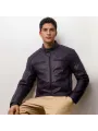 Jacket Bomb Leather Natural - Helstons