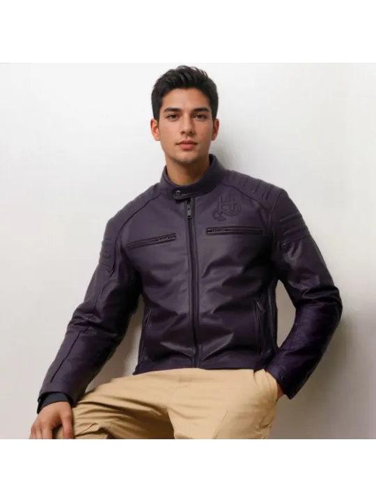 Giacca Bomb Leather Natural - Helstons