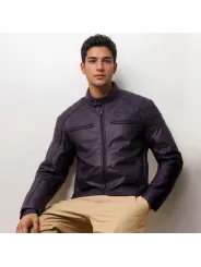 Chaqueta Bomb Leather Natural - Helstons