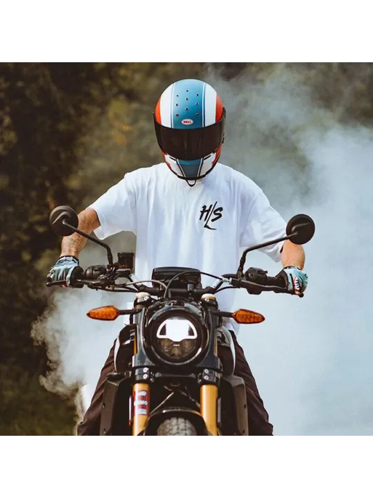 Casque Eliminator Slayer Bleu/Blanc/rouge - Bell