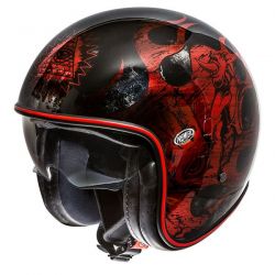 Capacete Jet Vintage Bd Red Chromed - Premier