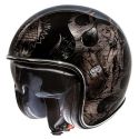 Vintage Bd Open Face Helmet Black Chromed - Premier