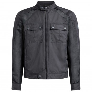 Temple Tec Nylon Black retro jacket- Belstaff