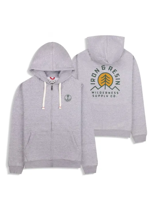 Sweat Sun Up Zip - Iron & Resin