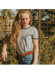 Wildust Damen T-Shirt - Retro Navy