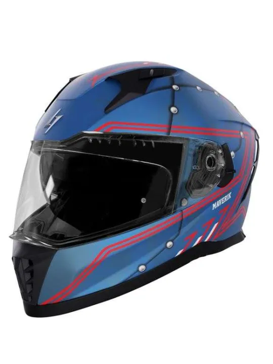 Casque moto intégral Blaster Maverik blue - Stormer