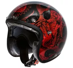 Casque Moto Jet Le Petit Bd Red Chromed - Premier