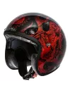MOTOCICLETA casco jet LITTLE RED CHROMED BD - PREMIER