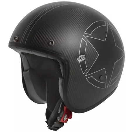 MOTO CASCO JET Little Star CARBONIO BM - PRIMA