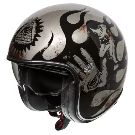 Capacete Jet Vintage Bd Titanium - Premier
