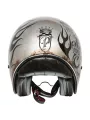 VINTAGE MOTO CASCO JET BD TITANIO - PREMIER