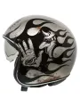Motocicleta del vintage casco jet BD TITANIO - PREMIER