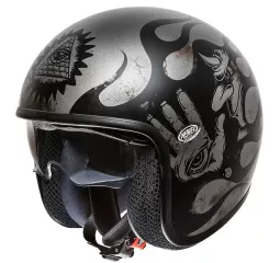 Capacete Jet Vintage Bd17Bm Deco - Premier