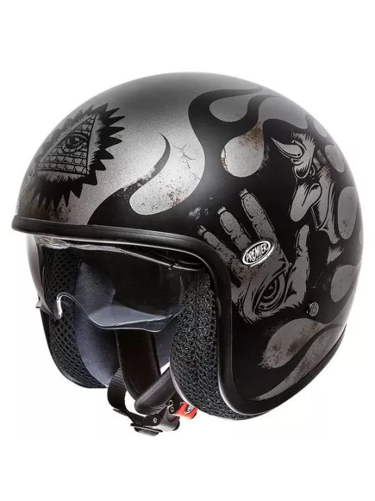 Vintage Bd Open Face Helmet Bd17Bm Deco - Premier