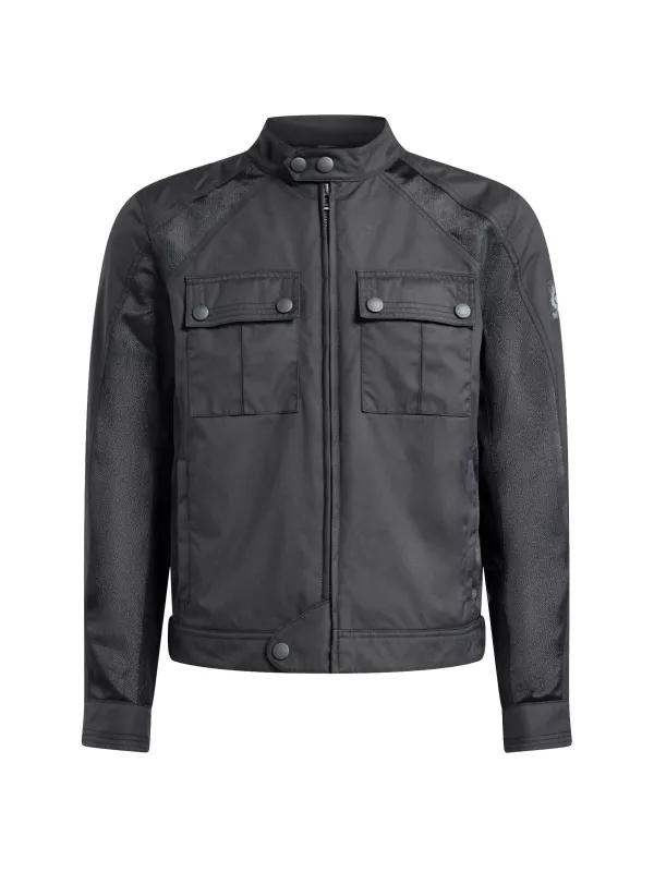 Temple Tec Nylon Schwarze Jacke - Belstaff