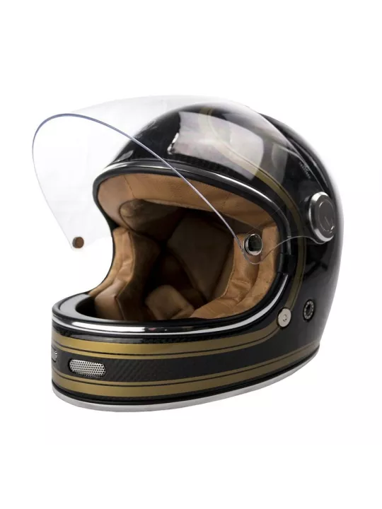 Capacete Integral Full Moon Carbon - M?rkö (Preto/Or)