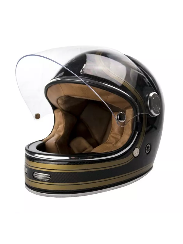 Capacete Integral Full Moon Carbon - M?rkö (Preto/Or)