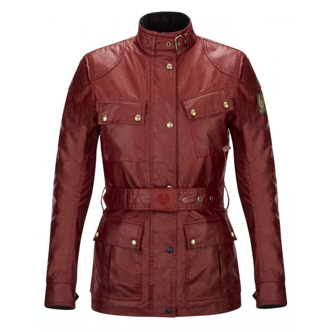 VESTE TRIALMASTER PRO LADY WAX6OZ RACING RED-BELSTAFF