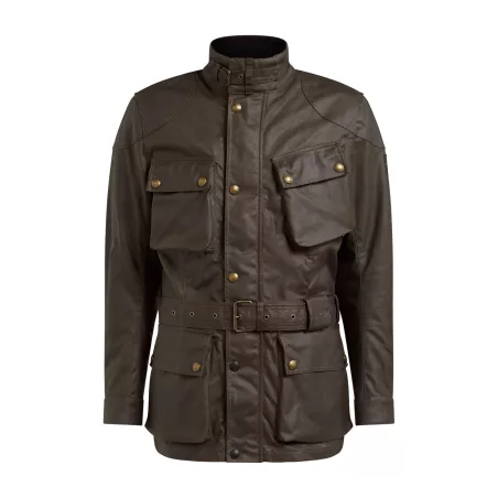 Veste Trialmaster Pro Wax10Oz Mahogany - Belstaff