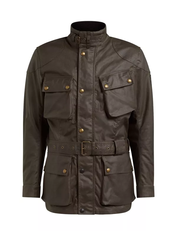 Mahagoni Trialmaster Pro Wax10Oz Jacke - Belstaff