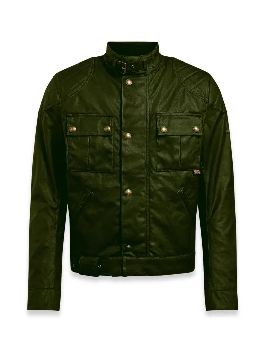 WAX JACKET BROOKLANDS 2.0 GREEN-BELSTAFF