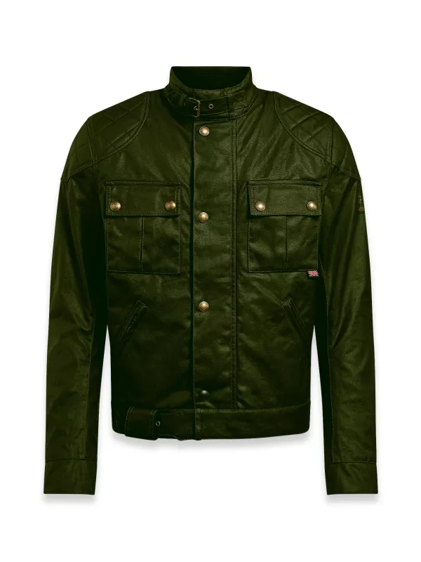 WAX JACKET BROOKLANDS 2.0 GREEN-BELSTAFF
