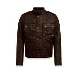 GIUBBOTTO BROOKLANDS 2.0 WAX MAHOGANY-BELSTAFF