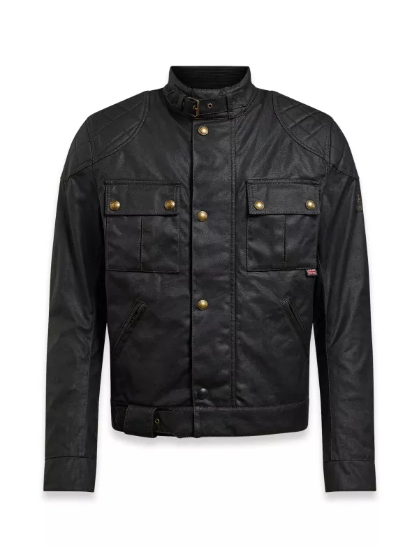 WAX JACKET BLACK-BROOKLANDS 2.0 BELSTAFF