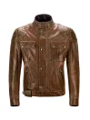 LEATHER JACKET BROOKLANDS BURNT CUERO-BELSTAFF