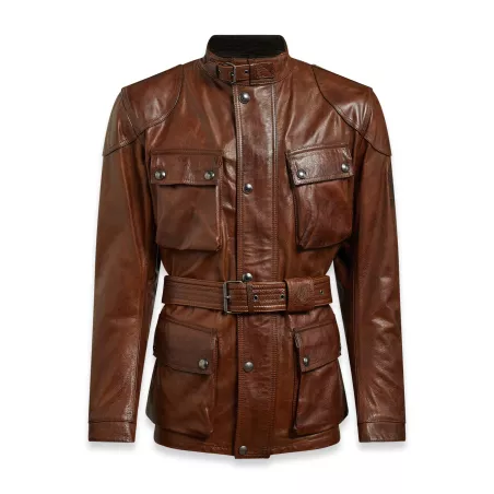 Trialmaster Pro Cuero Jacke aus gebranntem Leder - Belstaff