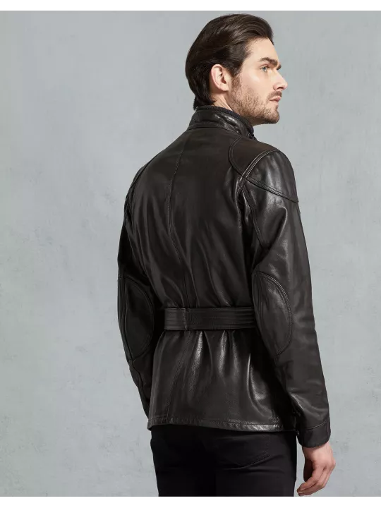 GIACCA TRIALMASTER PRO DI PELLE ANTIQUE BLACK-BELSTAFF