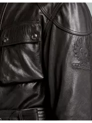 GIACCA TRIALMASTER PRO DI PELLE ANTIQUE BLACK-BELSTAFF