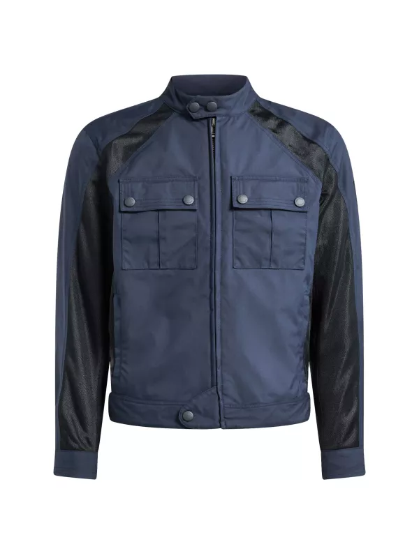 GIUBBOTTO TEMPLE TEC NYLON DARK NAVY-BELSTAFF