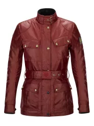 LADY JACKET Trialmaster WAX6OZ PRO RACING RED - BELSTAFF